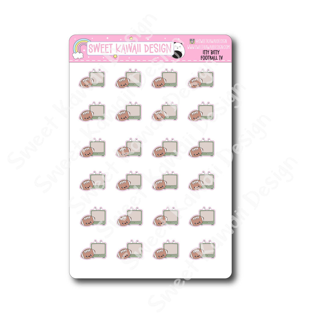Kawaii Football TV Stickers