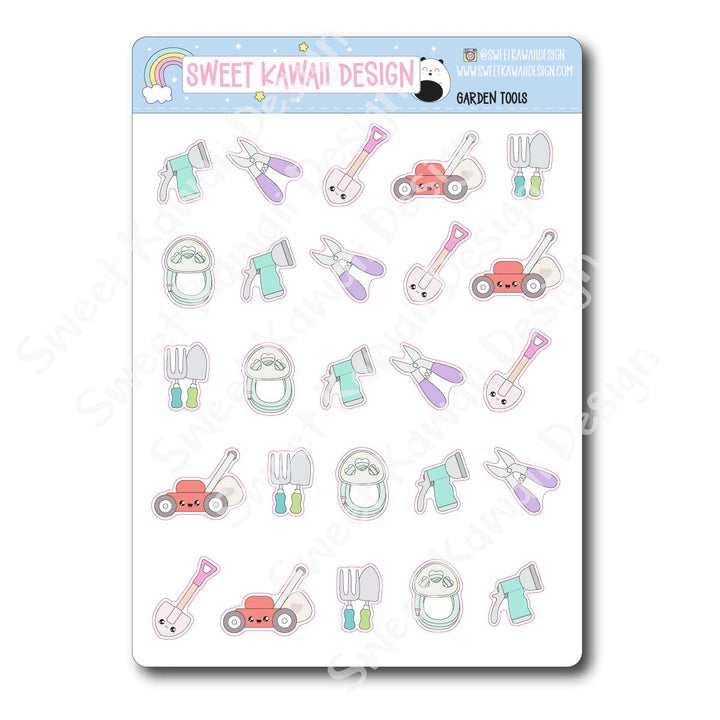 Kawaii Garden Tool Stickers