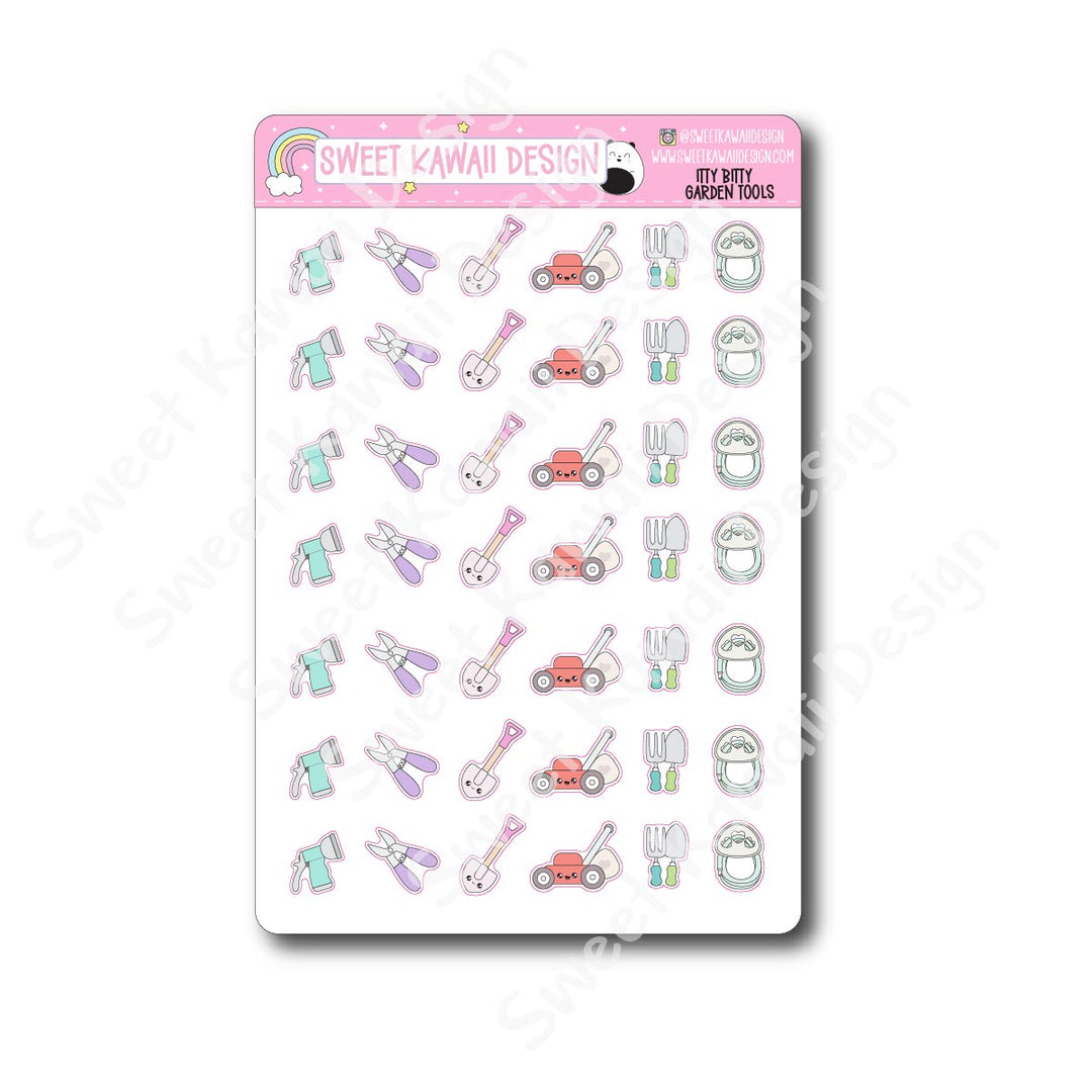Kawaii Garden Tool Stickers