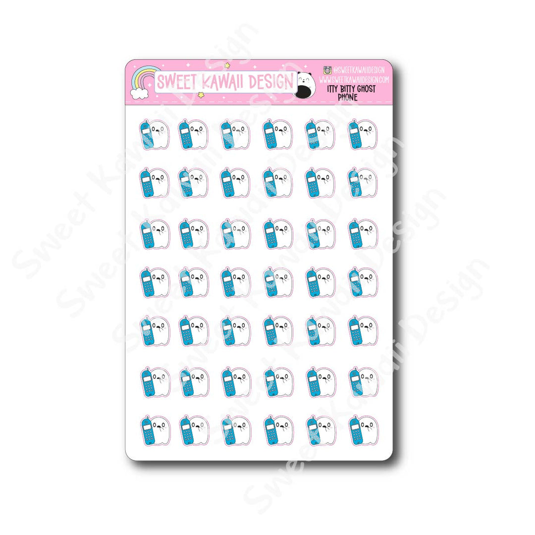 Kawaii Ghost Stickers - Phone
