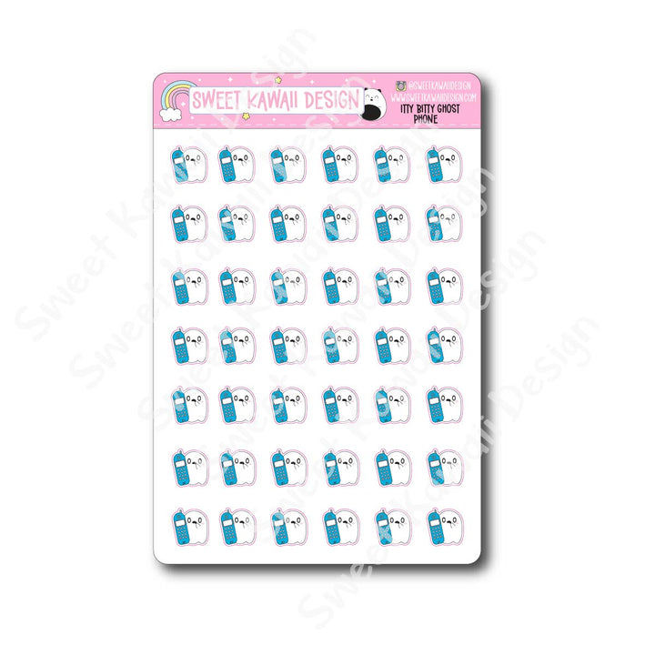 Kawaii Ghost Stickers - Phone