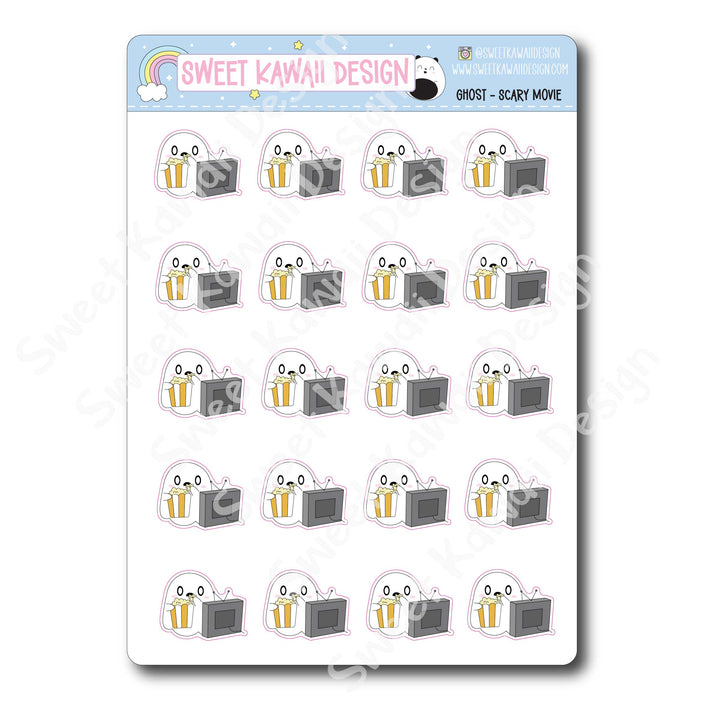 Kawaii Ghost Stickers - Scary Movie