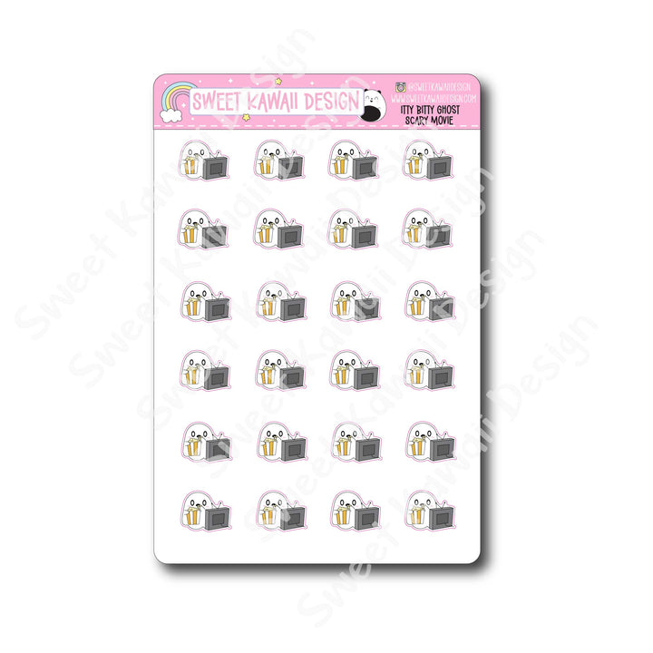 Kawaii Ghost Stickers - Scary Movie