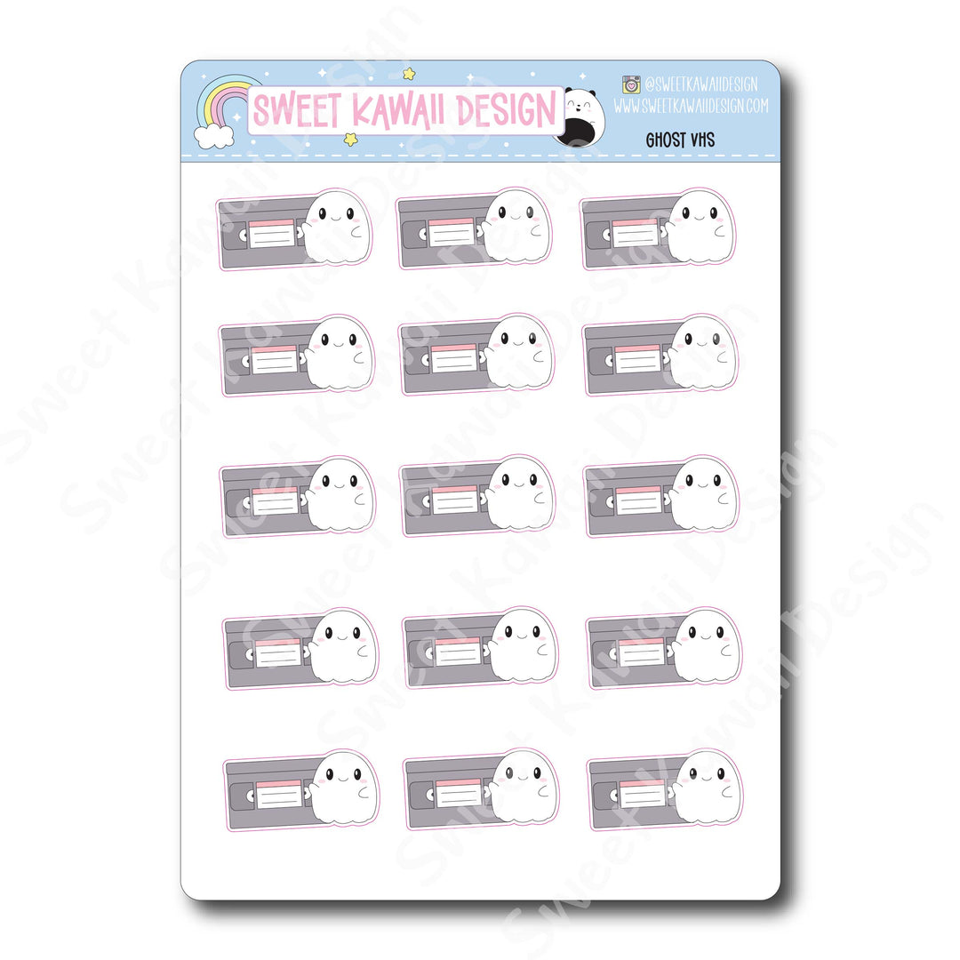 Kawaii Ghost Stickers - VHS