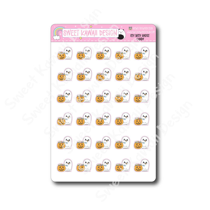 Kawaii Ghost Stickers - Candy
