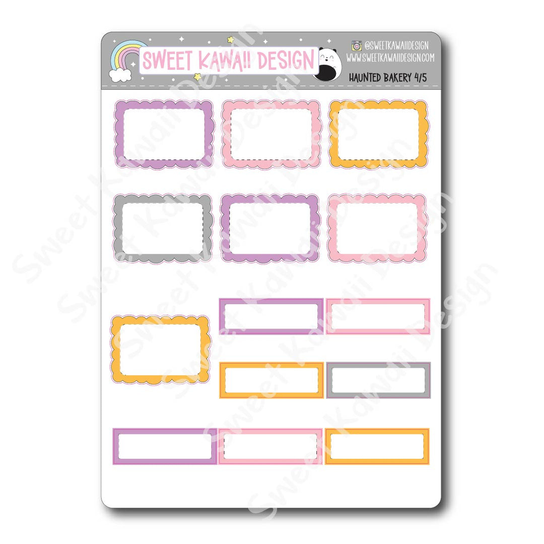 Weekly Kit - Haunted Bakery - SIZE OPTIONS AVAILABLE