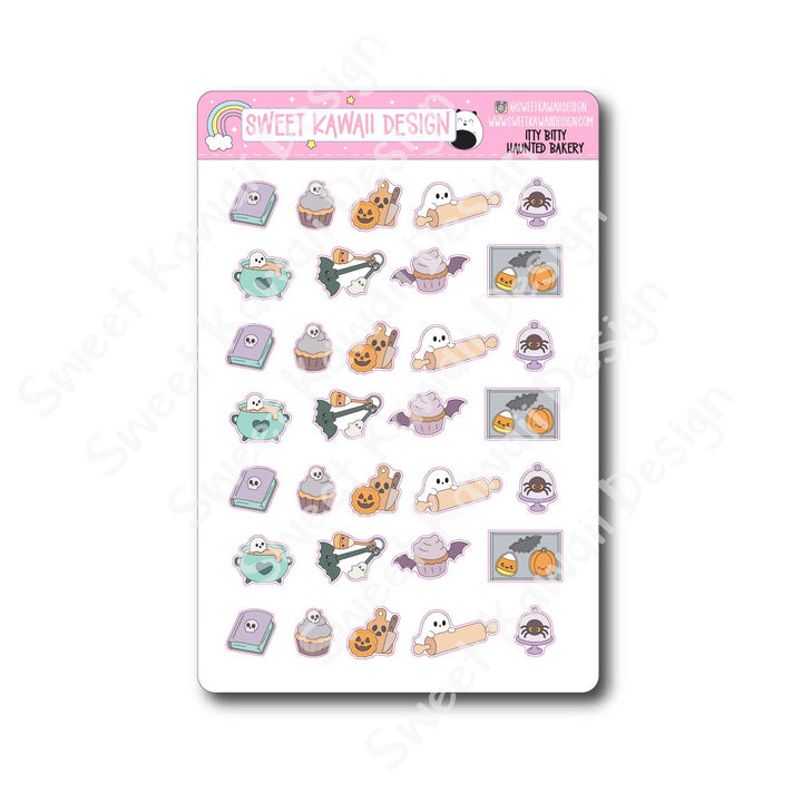 Kawaii Haunted Bakery Stickers