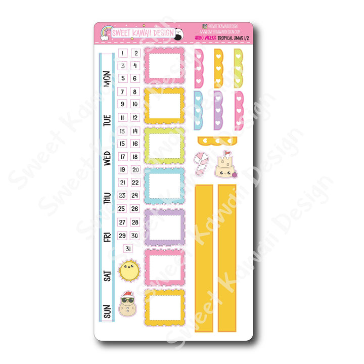 Weekly Kit - Tropical Christmas - SIZE OPTIONS AVAILABLE