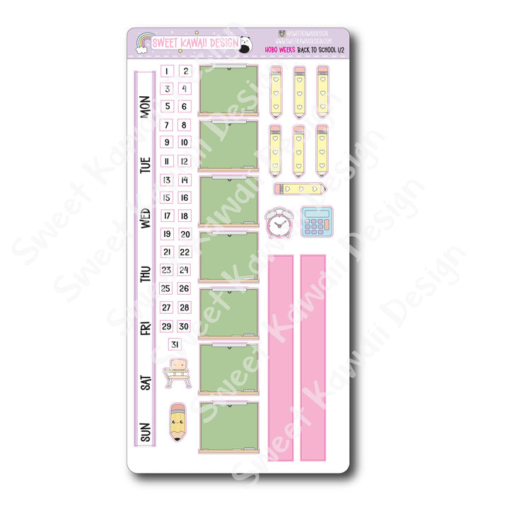 Weekly Kit - Back to School - SIZE OPTIONS AVAILABLE