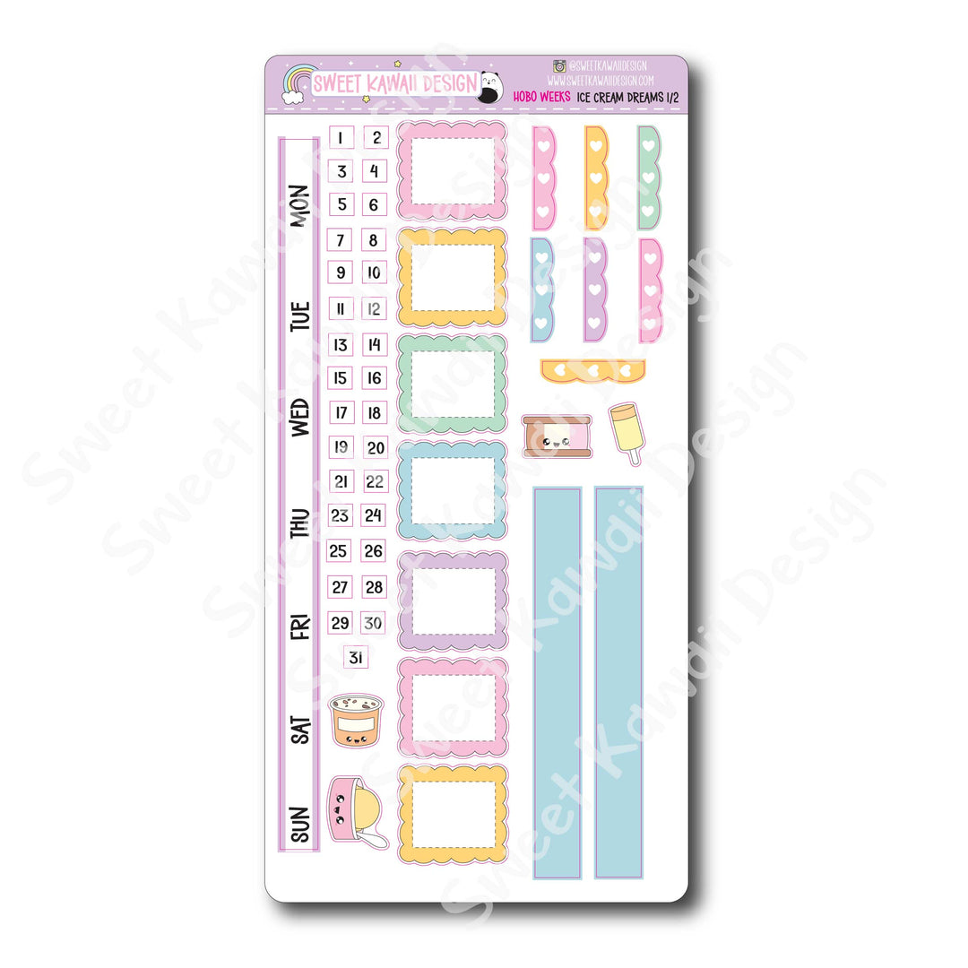 Weekly Kit - Ice Cream Dreams - SIZE OPTIONS AVAILABLE