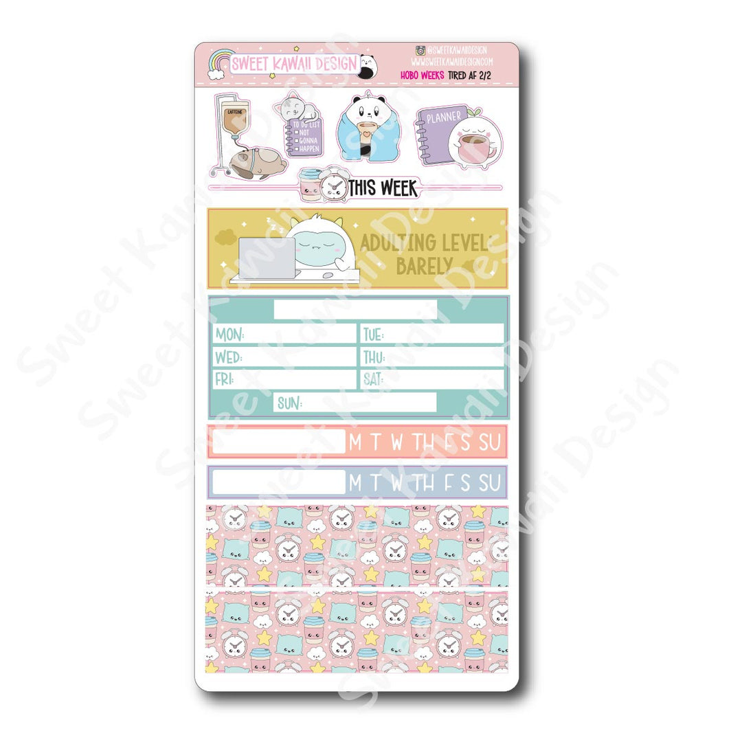 Weekly Kit - Tired AF - SIZE OPTIONS AVAILABLE