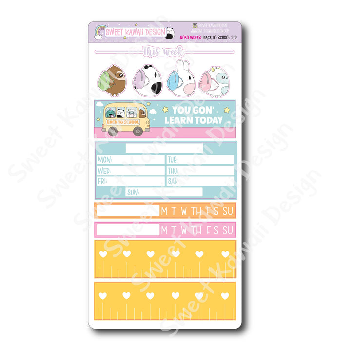 Weekly Kit - Back to School - SIZE OPTIONS AVAILABLE