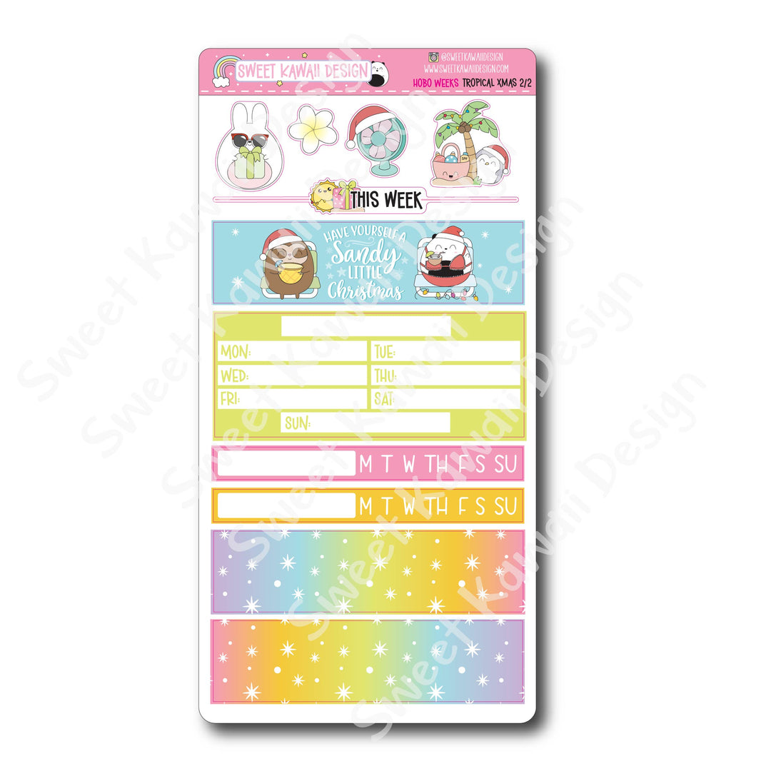 Weekly Kit - Tropical Christmas - SIZE OPTIONS AVAILABLE