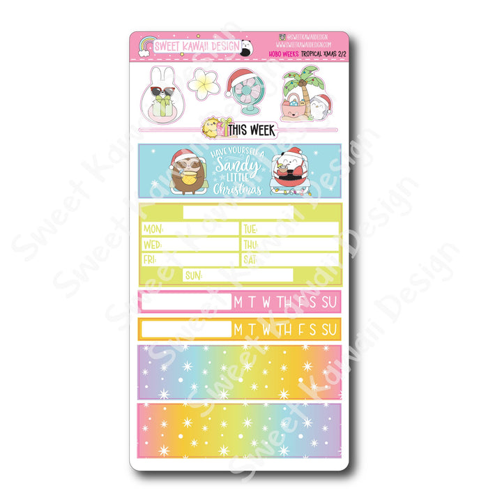 Weekly Kit - Tropical Christmas - SIZE OPTIONS AVAILABLE