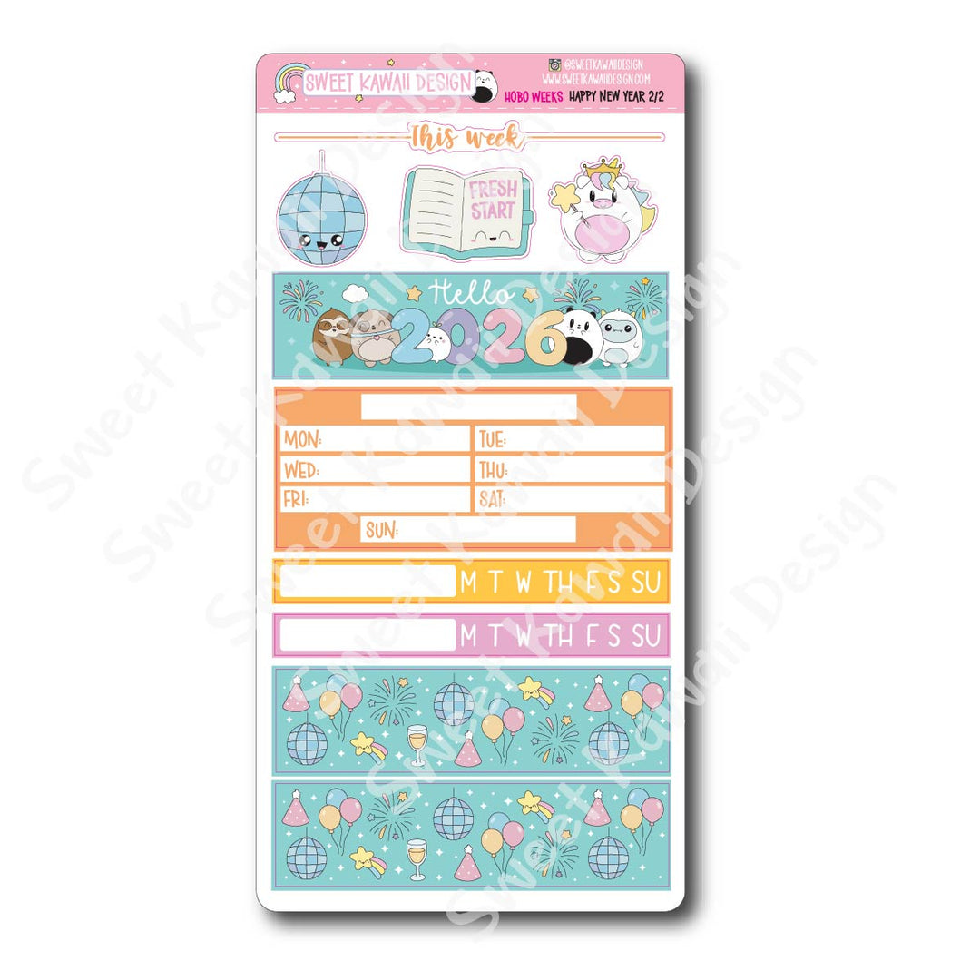 Weekly Kit - Happy New Year - SIZE OPTIONS AVAILABLE