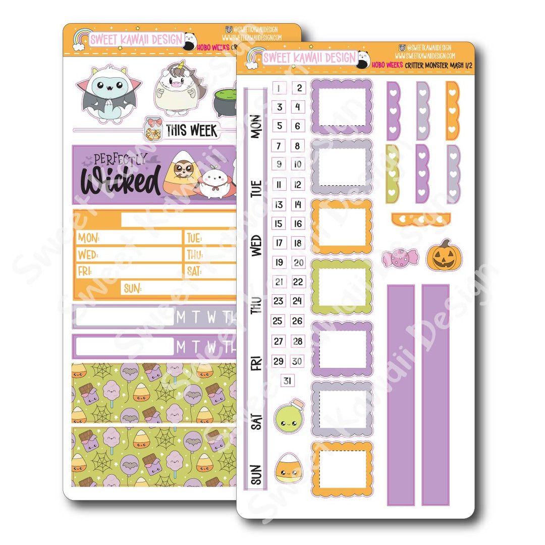 Weekly Kit - Critter Monster Mash - SIZE OPTIONS AVAILABLE