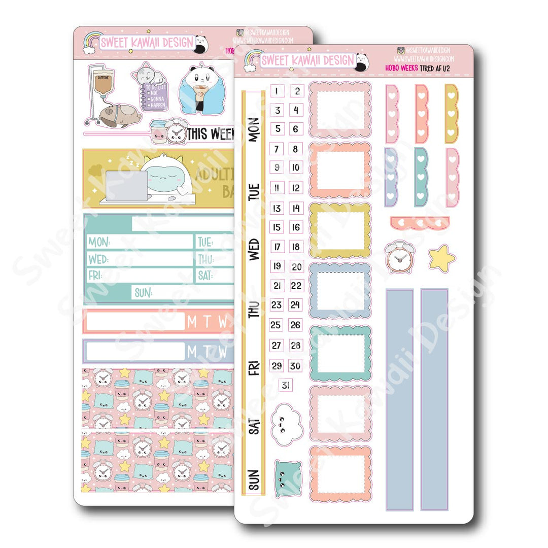 Weekly Kit - Tired AF - SIZE OPTIONS AVAILABLE