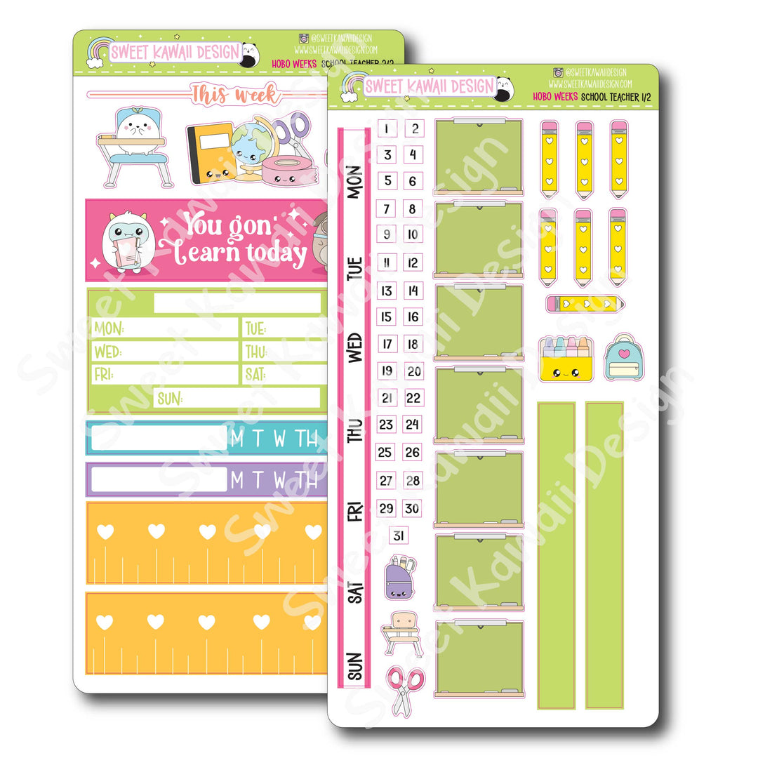 Weekly Kit - School Teacher - SIZE OPTIONS AVAILABLE