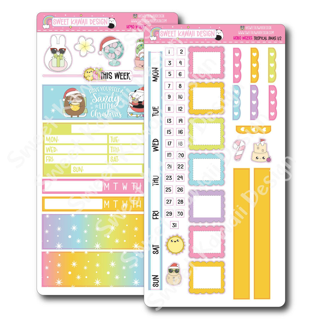 Weekly Kit - Tropical Christmas - SIZE OPTIONS AVAILABLE