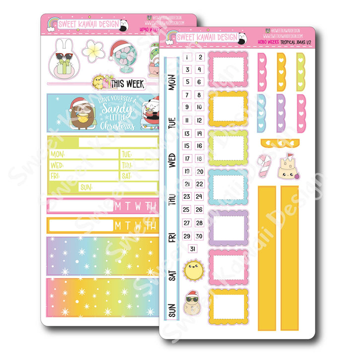 Weekly Kit - Tropical Christmas - SIZE OPTIONS AVAILABLE