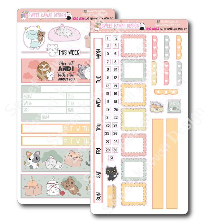 Weekly Kit - Cat Servant - SIZE OPTIONS AVAILABLE