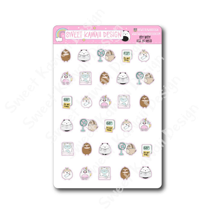 Kawaii Hot AF deco Stickers