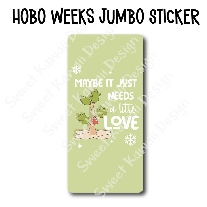 Kawaii Jumbo Sticker - Christmas Love - Size Options Available