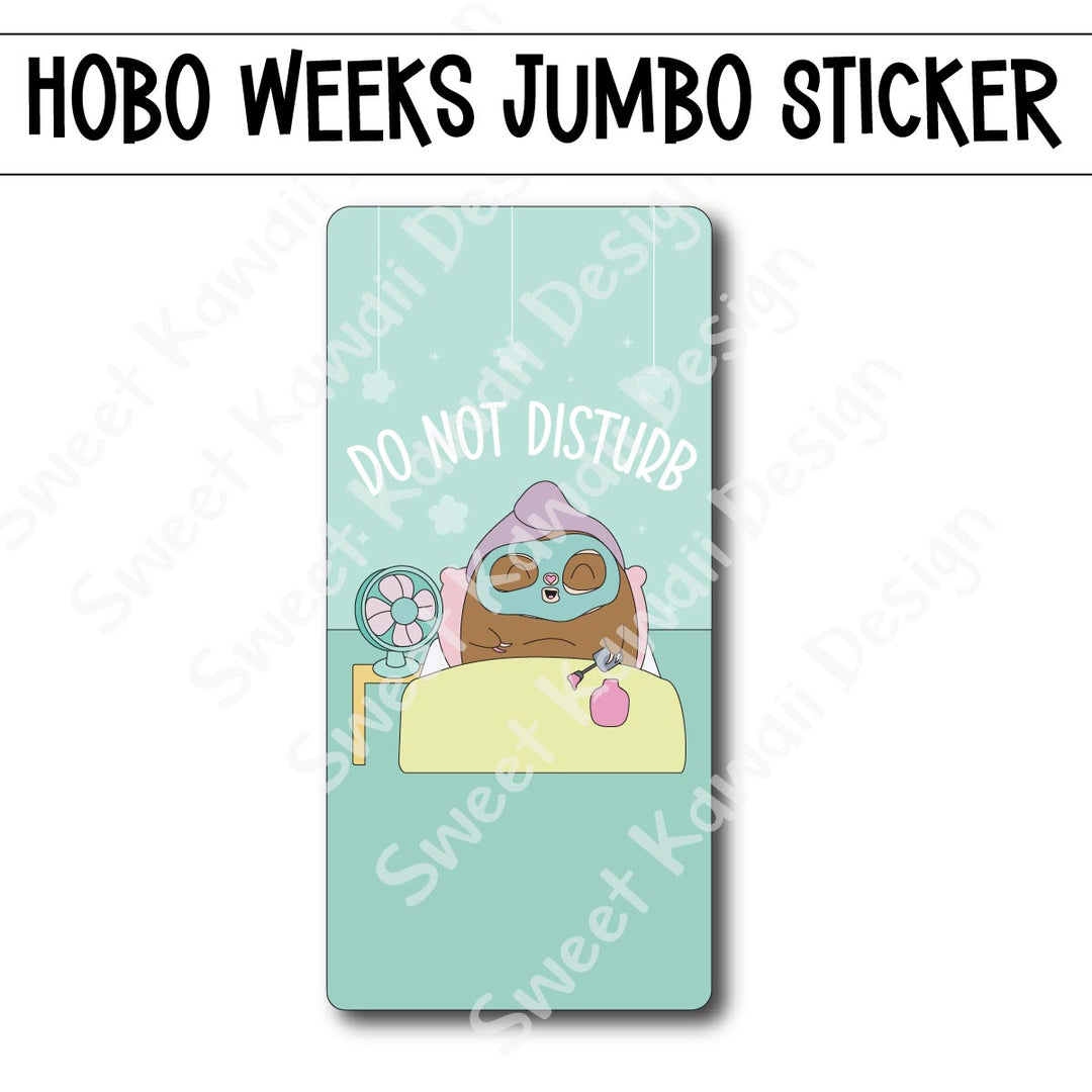 Kawaii Jumbo Sticker - Do Not Disturb - Size Options Available