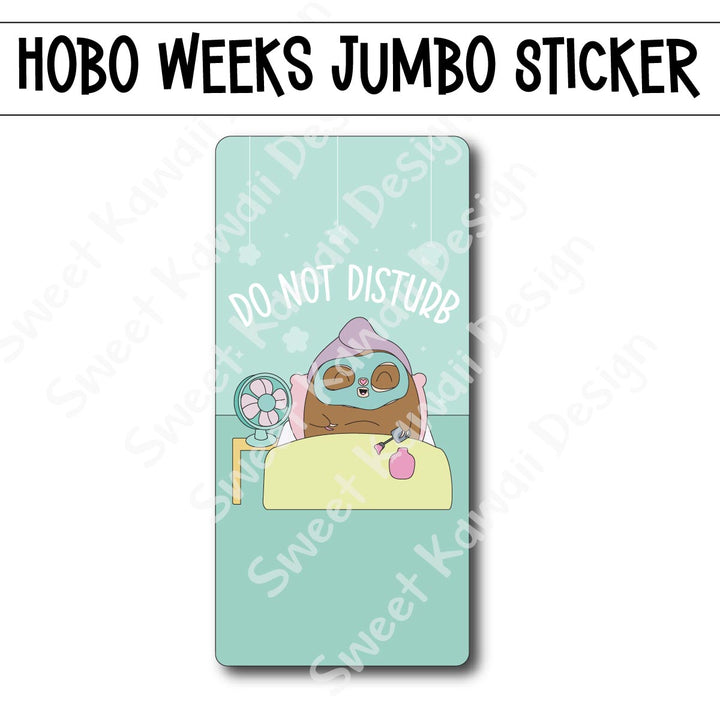 Kawaii Jumbo Sticker - Do Not Disturb - Size Options Available