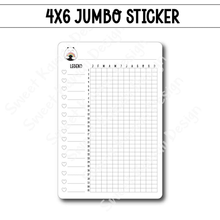 Kawaii Jumbo Sticker - Blank Tracker