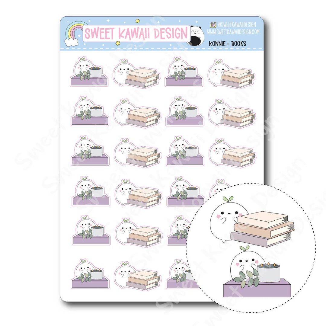 Kawaii Konnie Stickers - Books