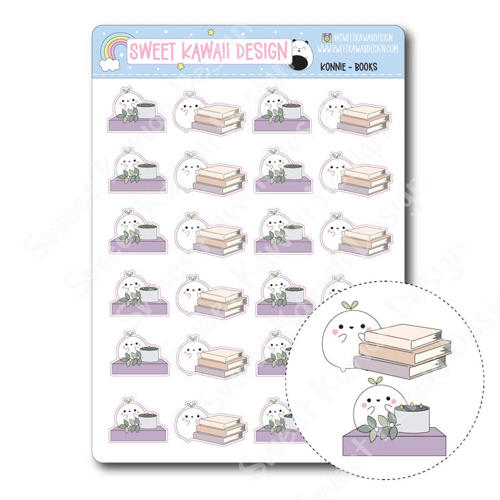 Kawaii Konnie Stickers - Books