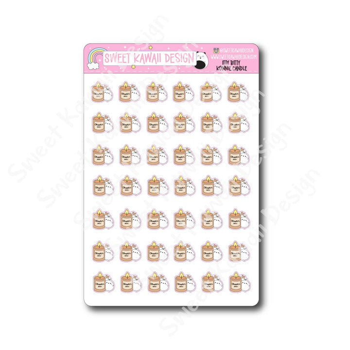 Kawaii Konnie Stickers - Candle