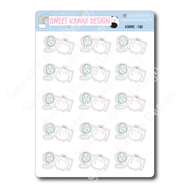 Kawaii Konnie Stickers  - Fan
