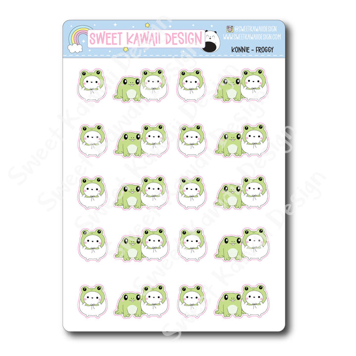Kawaii Konnie Stickers - Froggy