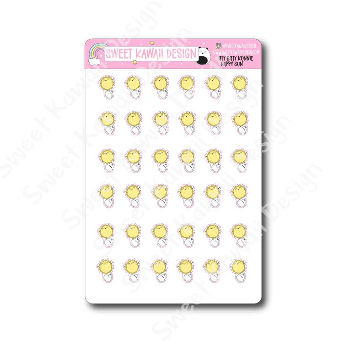 Kawaii Konnie Stickers - Happy Sun