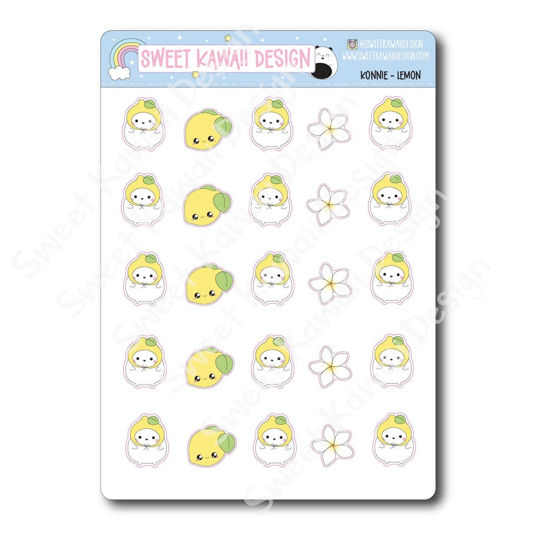 Kawaii Konnie Stickers -Lemon