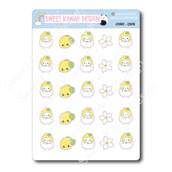 Kawaii Konnie Stickers -Lemon