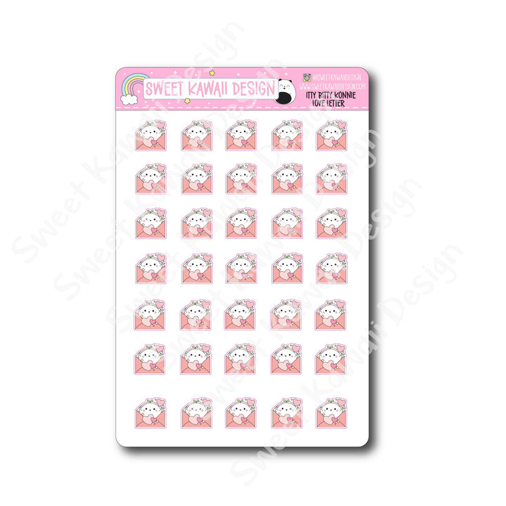 Kawaii Konnie Stickers - Love Letter