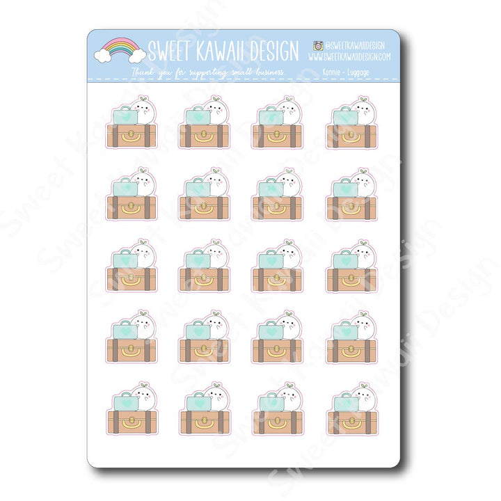 Kawaii Konnie Stickers - Luggage