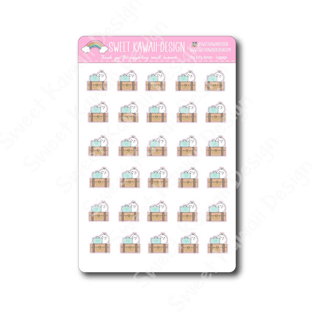 Kawaii Konnie Stickers - Luggage