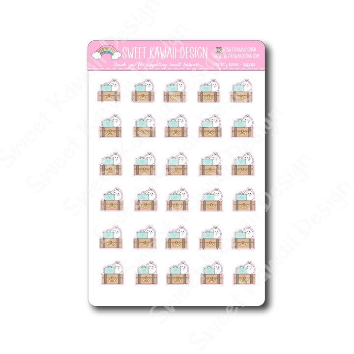 Kawaii Konnie Stickers - Luggage