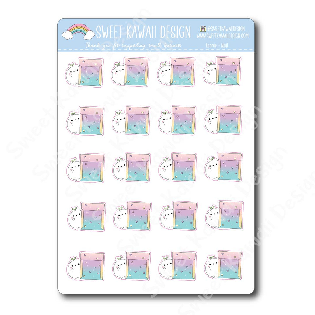 Kawaii Konnie Stickers - Mail