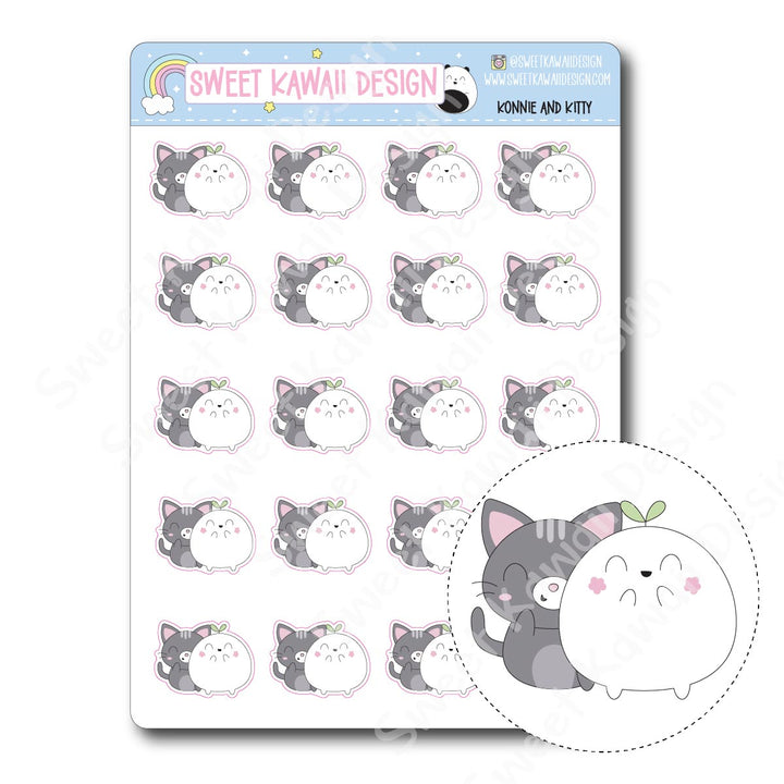 Kawaii Konnie and Kitty Stickers