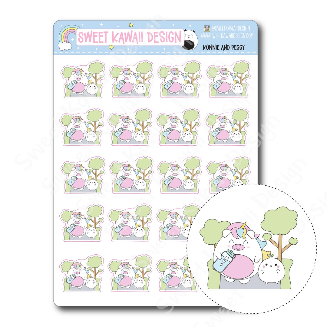 Kawaii Konnie and Peggy Stickers