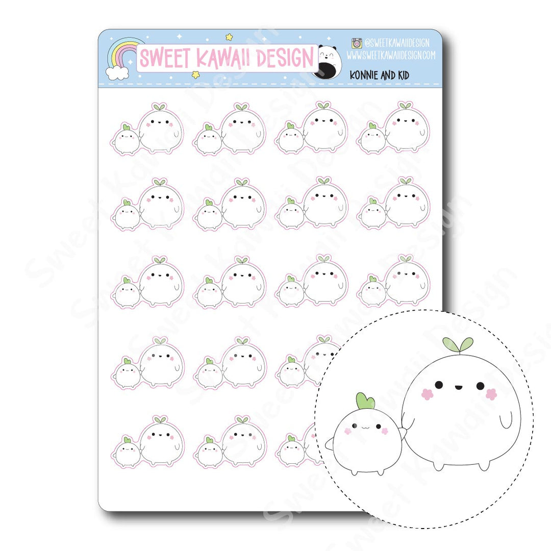 Kawaii Konnie and Kid Stickers