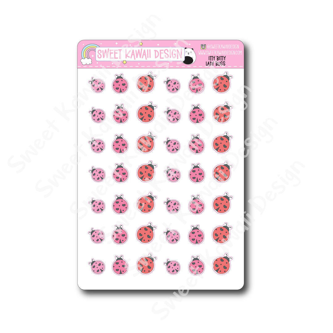 Kawaii Lady Bug Stickers