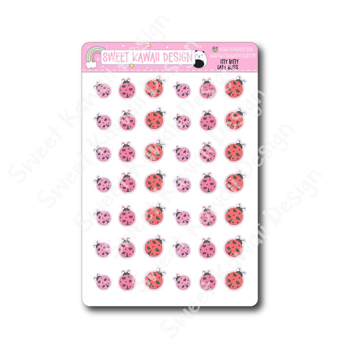 Kawaii Lady Bug Stickers