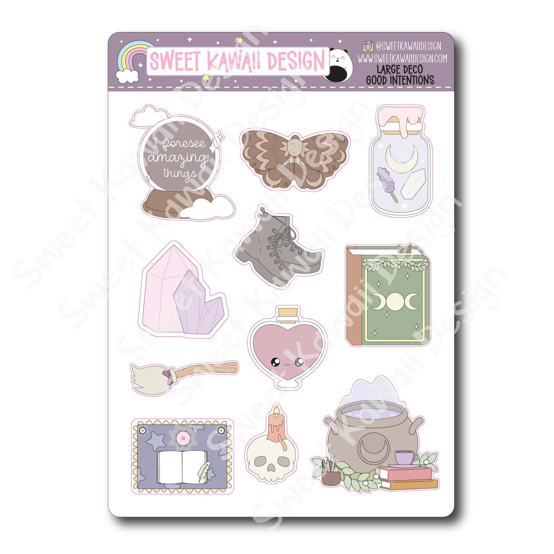Kawaii Good Intentions Deco (LARGE) Stickers