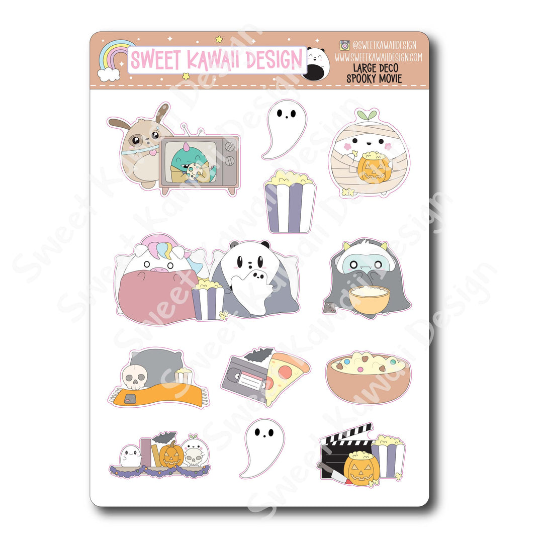 Kawaii Spooky Movie Deco (LARGE) Stickers